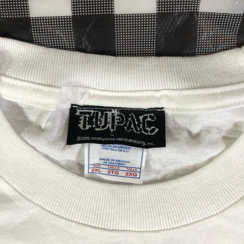 Tupac 2pac Official Thug Life Rhinestones T Shirt - Picture 8 of 8